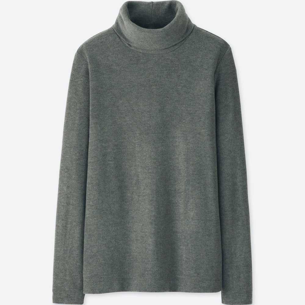 Uniqlo Womens Heattech Fleece Turtleneck